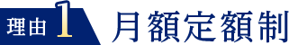 理由１月額定額制